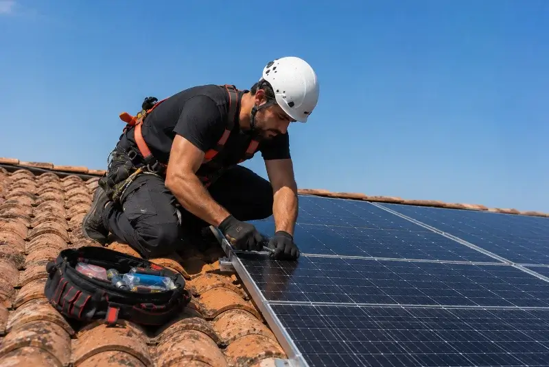 Maintenance et monitoring de panneaux solaires à Grazac